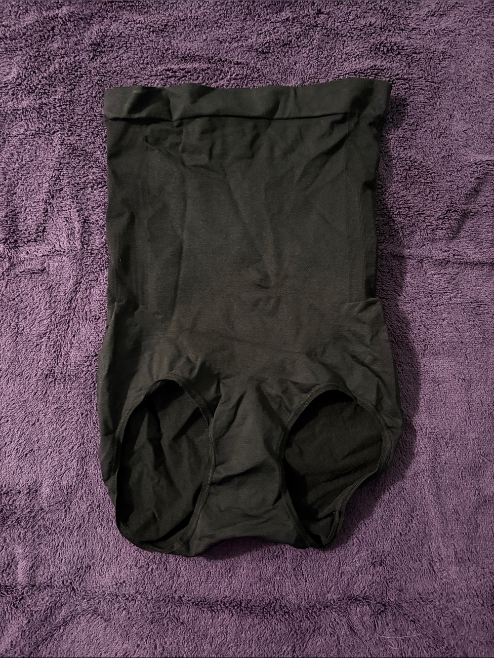 High-Waist Black Shapewear Briefs